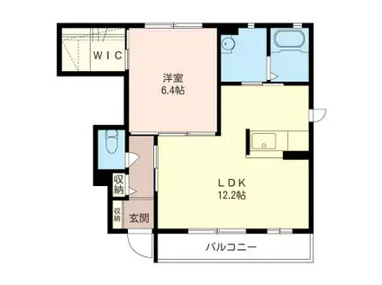 ビラージュプログレIII番館(1LDK/1階)の間取り写真