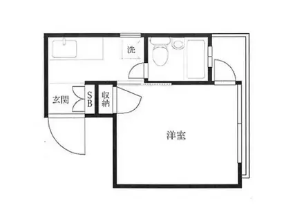 メゾン文京(1K/3階)の間取り写真