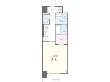 キャナルテラス品川(1K/3階)の間取り写真