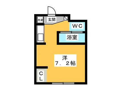 M.NET3&5(ワンルーム/1階)の間取り写真