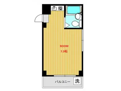 第7スミトモビル(ワンルーム/3階)の間取り写真