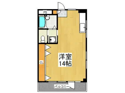 秋津トーマ・ビル(ワンルーム/4階)の間取り写真