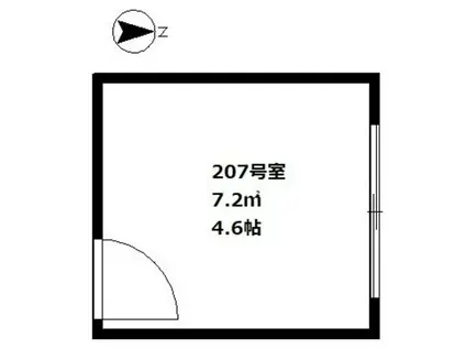 SHARELLE大森II(ワンルーム/2階)の間取り写真