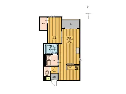 REGALEST T&H(1LDK/3階)の間取り写真
