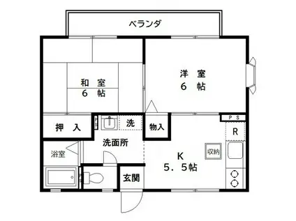 コート早宮B棟(2K/1階)の間取り写真