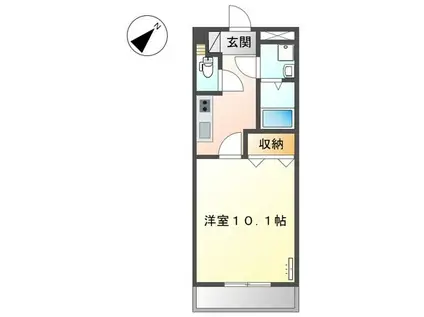 エスポワール 1番館(1K/2階)の間取り写真