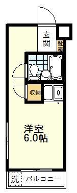 セントヒルズ一ツ橋学園(ワンルーム/1階)の間取り写真