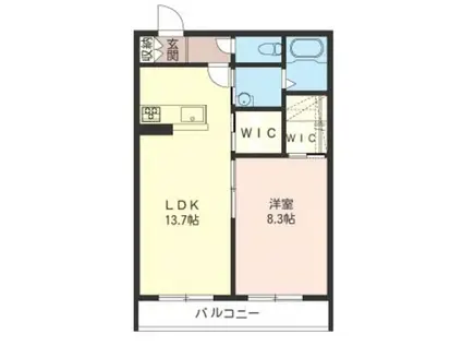 ETNA(1LDK/2階)の間取り写真