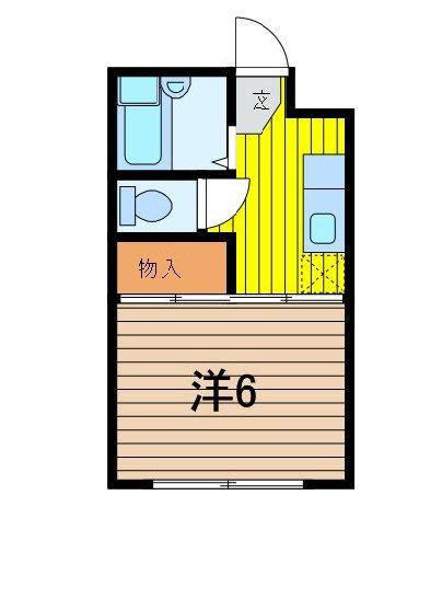 サクセスA(1K/1階)の間取り写真