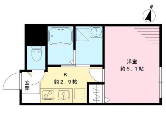 パルーデ新桜台(1K/1階)の間取り写真