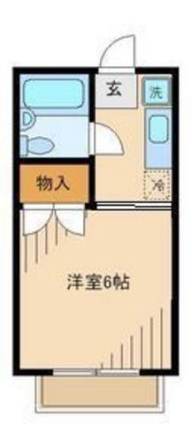 パークハイツ中島II(ワンルーム/1階)の間取り写真