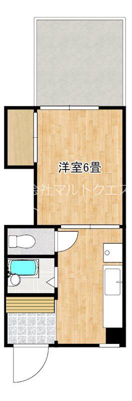 LIBERTE84(1K/2階)の間取り写真