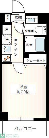 MAXIV西川口AZ(1K/10階)の間取り写真