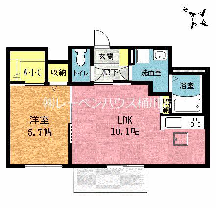 SHMアリス(1LDK/2階)の間取り写真