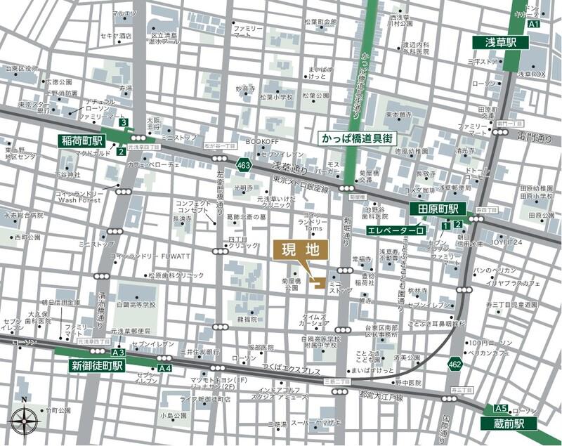 ルフォンプログレ田原町(2LDK/3階)の間取り写真