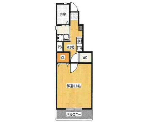 ANTEHM(1K/1階)の間取り写真