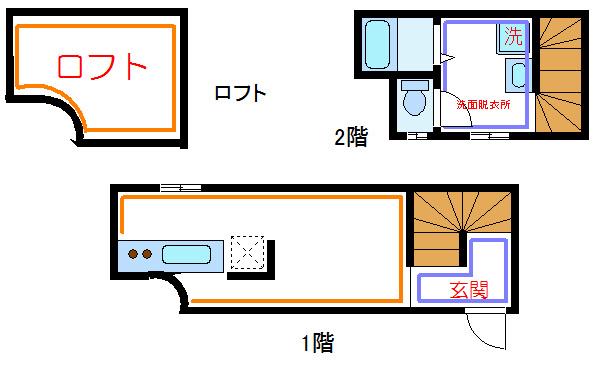 KANRA梅島(ワンルーム/1階)の間取り写真