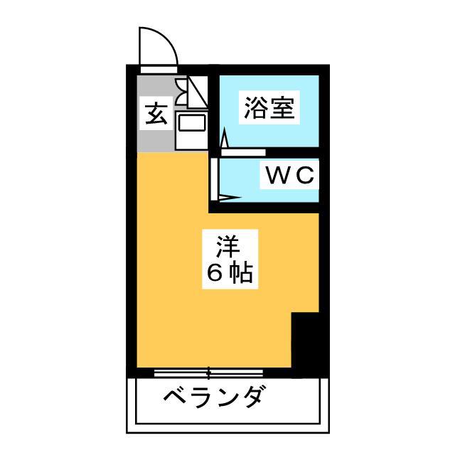 アネックス府中(ワンルーム/5階)の間取り写真