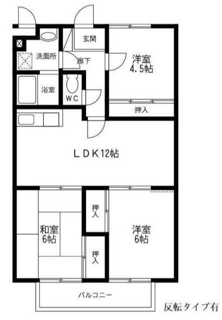 エピデンドルム(3LDK/2階)の間取り写真