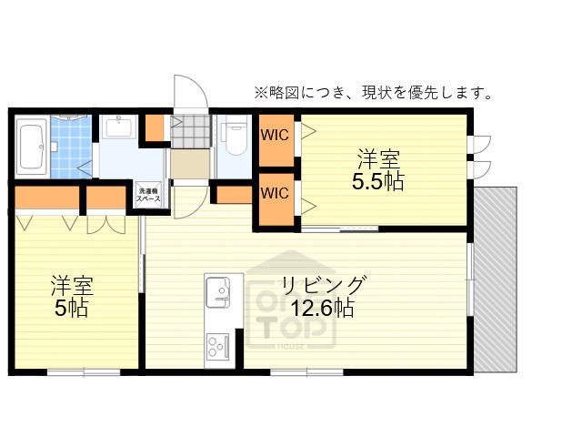E-SUN FIELD(2LDK/1階)の間取り写真