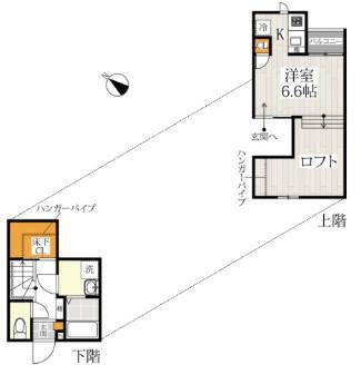 CB八潮ノーチェ(1K/1階)の間取り写真
