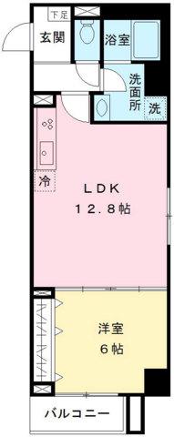 GRAN CLASS(1LDK/3階)の間取り写真