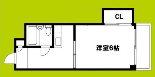 くまたニューライフ(1K/4階)の間取り写真