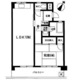 根本ビル(1LDK/3階)の間取り写真