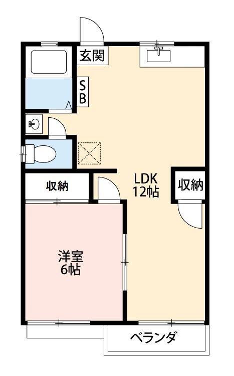 パストラルハイム・ユー(1LDK/1階)の間取り写真