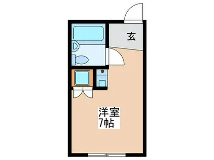 エフェクトワン(ワンルーム/2階)の間取り写真