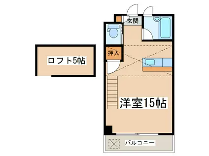 マンションFBC(ワンルーム/2階)の間取り写真