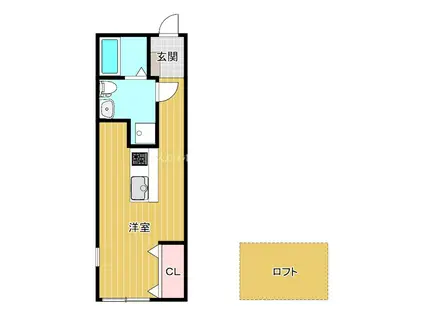 PRECIOUS EARTH 浜松中区(ワンルーム/1階)の間取り写真