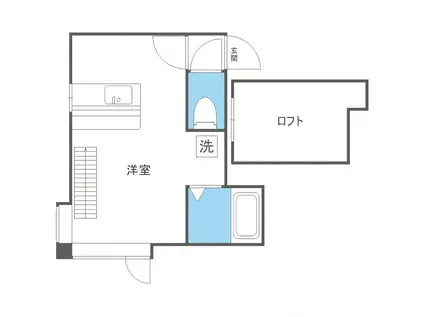 MMハイムII(ワンルーム/2階)の間取り写真