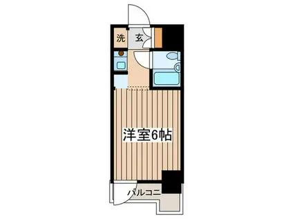 ダイアパレス相模原(ワンルーム/2階)の間取り写真