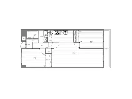 エバーグリーンハイツ(2LDK/2階)の間取り写真