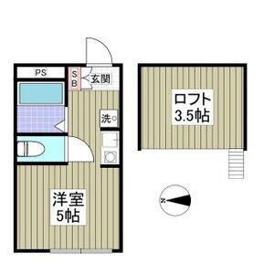 G・Aヒルズ金沢文庫(ワンルーム/2階)の間取り写真