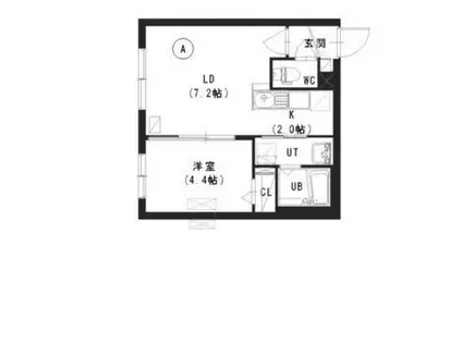 プラザN4(1LDK/4階)の間取り写真