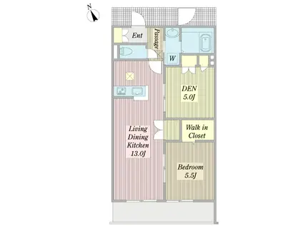 コスタボダハウス(1SLDK/1階)の間取り写真