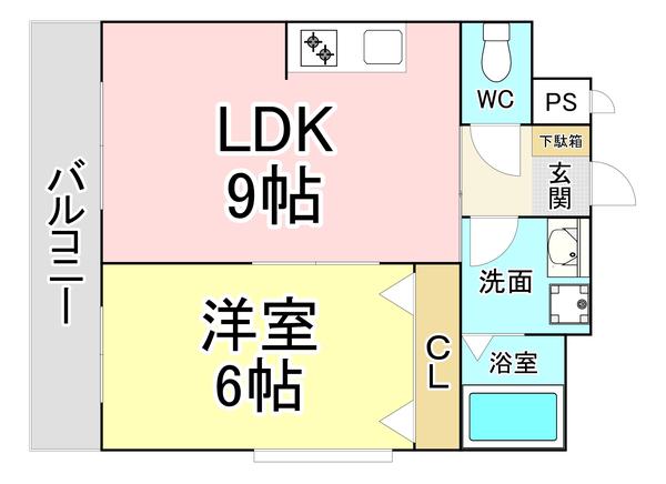 チャペルコンサート(1LDK/7階)の間取り写真