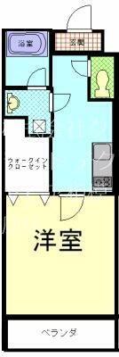 アグレアーブル千人町(1K/1階)の間取り写真