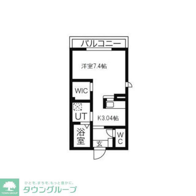 メゾン ラ フィーグ(ワンルーム/1階)の間取り写真