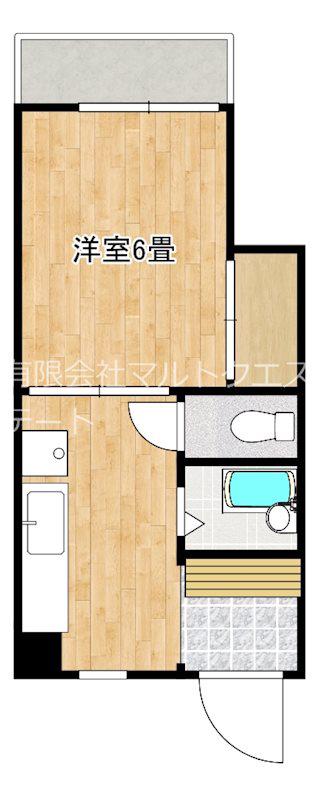 LIBERTE84(1K/3階)の間取り写真