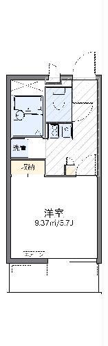 レオパレスオネスティV(1K/1階)の間取り写真