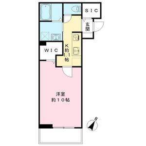 YOUR MAISON CAMELLIA(1K/1階)の間取り写真