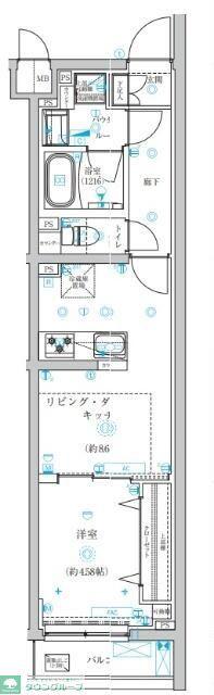 アーバンパーク成増II(1LDK/1階)の間取り写真