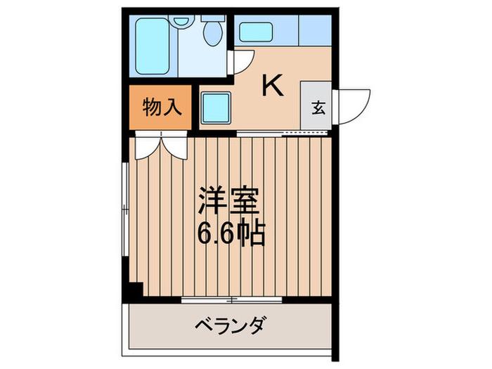 メゾン深川(1K/3階)の間取り写真