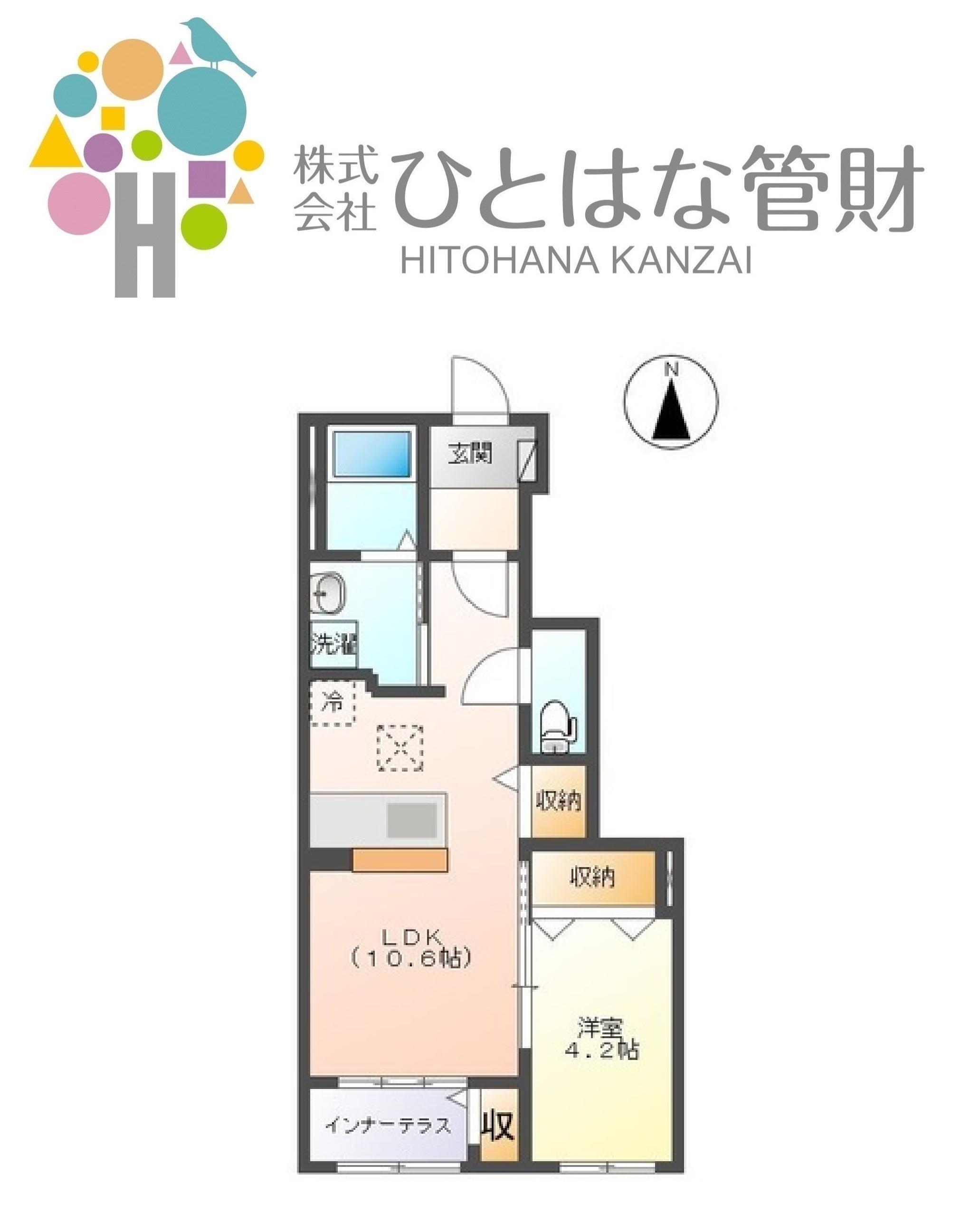 アヴァンス(1LDK/1階)の間取り写真