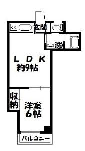NK五反田コータース(1LDK/1階)の間取り写真