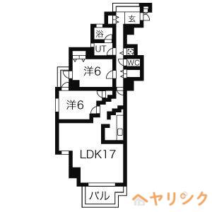 カ・ドーロ・ムロガ(2LDK/4階)の間取り写真