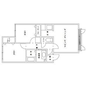ソフィア稲積(2LDK/2階)の間取り写真